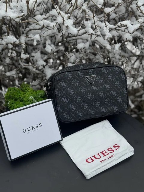 Сумка Guess Vezzola Smart через плече барсетка Гуес мужская Гесс чорна | Мессенджер шкіряний Гуес чоловічий сірий сумка Guess чорна кожанная