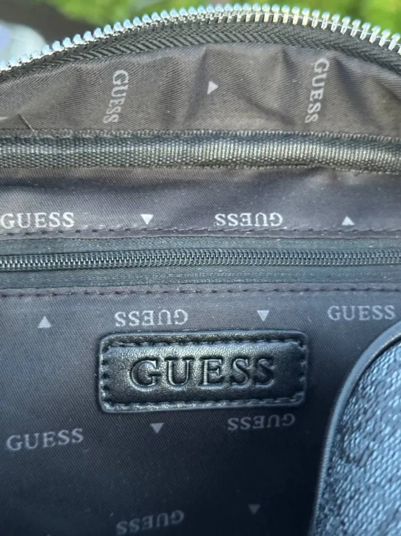 Сумка Guess Vezzola Smart через плече барсетка Гуес мужская Гесс чорна | Мессенджер шкіряний Гуес чоловічий сірий сумка Guess чорна кожанная — фото 4