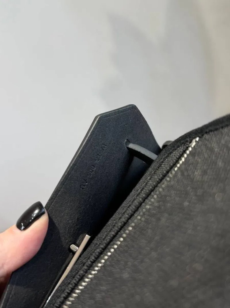 Сумка Hermes Herbag Mini чорна, графітова люкс — фото 4