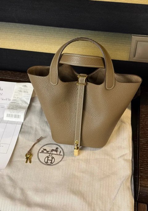 Сумка Hermes Picotin 18 ETOUPE ермес пікотін