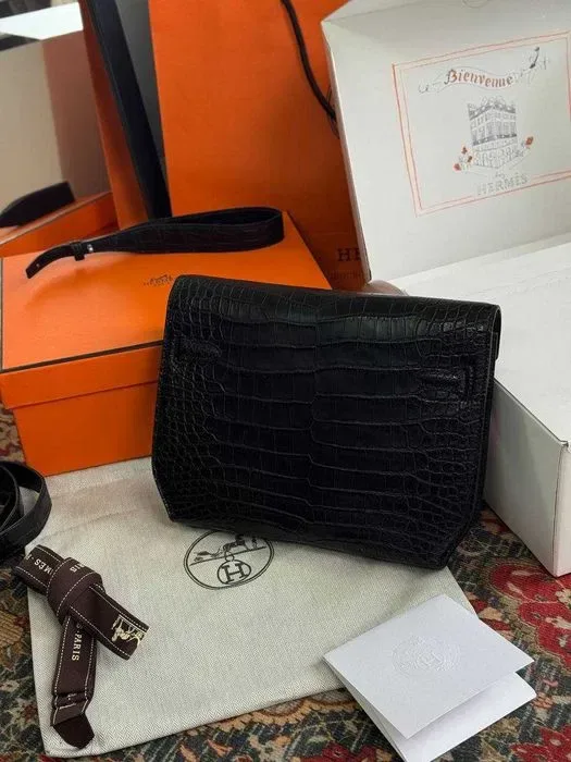 Сумка Hermes плечевая сумка Эрмес мессенджер натуральная кожа Ерме мужская сумка c950 — фото 2