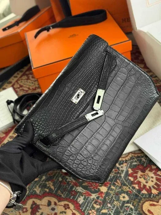 Сумка Hermes плечевая сумка Эрмес мессенджер натуральная кожа Ерме мужская сумка c950 — фото 3
