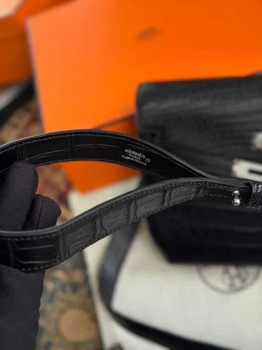 Сумка Hermes плечевая сумка Эрмес мессенджер натуральная кожа Ерме мужская сумка c950 — фото 8