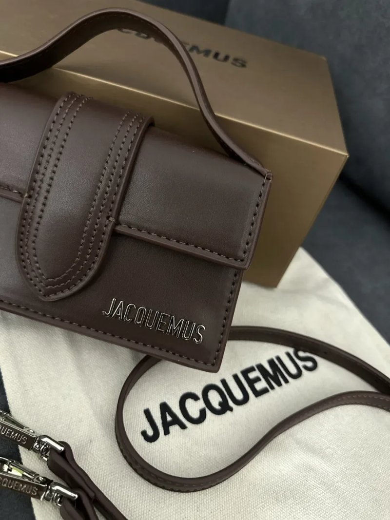 Сумка Jacquemus lux, жакмюс акція беж та винний кольори — фото 5