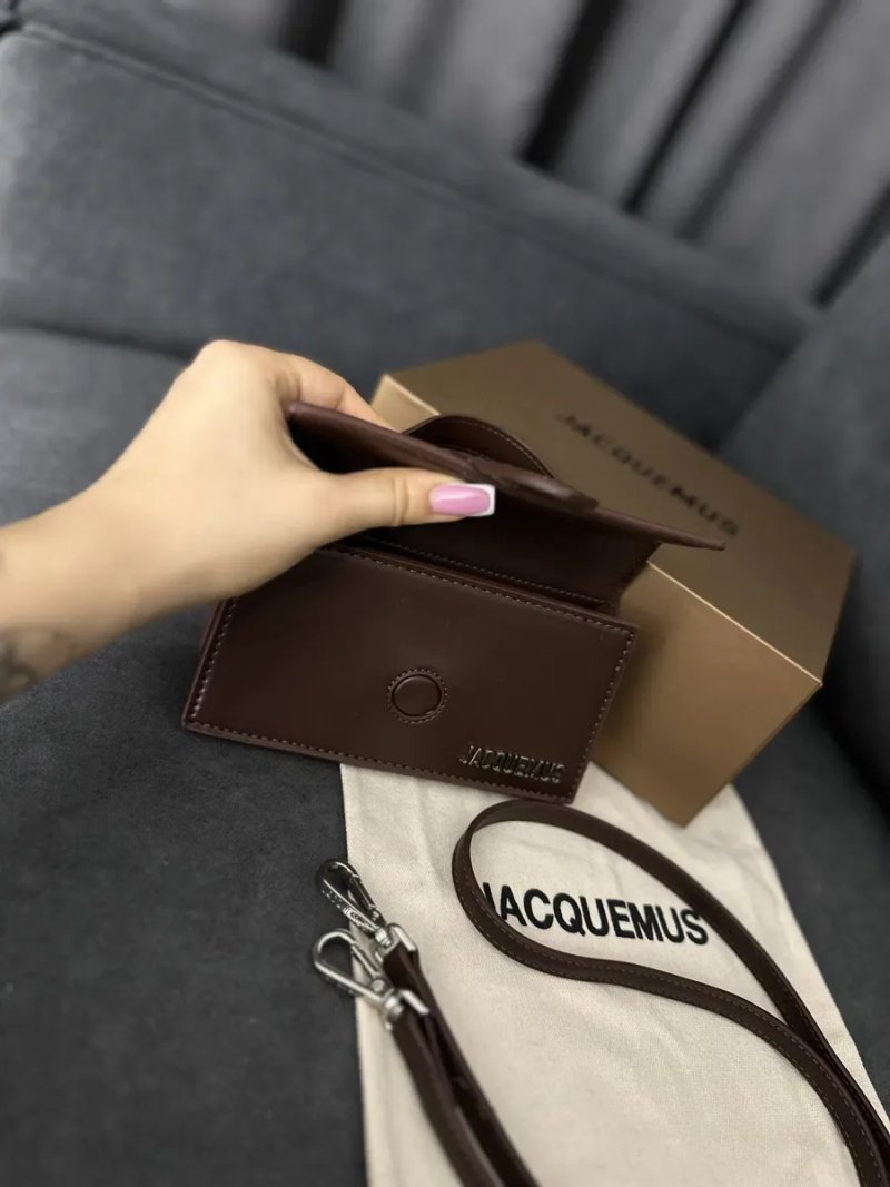 Сумка Jacquemus lux, жакмюс акція беж та винний кольори — фото 6