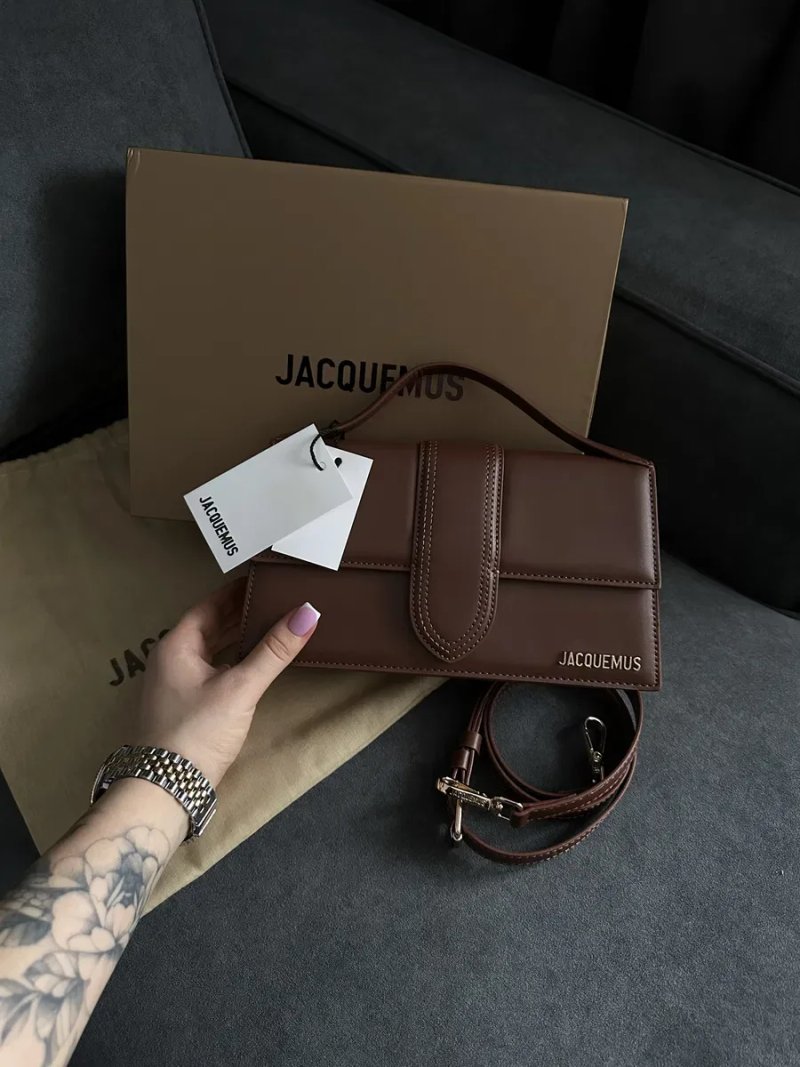Сумка Jacquemus premium шкіра з гравіюваннями жакмюс — фото 4
