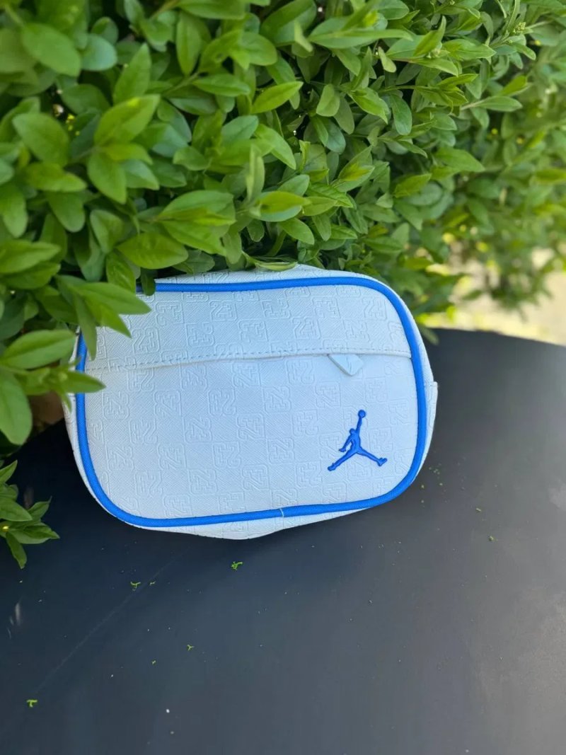 Сумка Jordan monogram через плечо черная сумка кожаная джордан мужская барсетка через плечо Джордан | Сумка шкіряна чоловіча Jordan чорна — фото 6