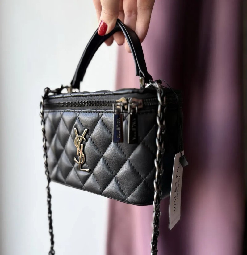 Сумка крос-боді (багато кольорів) Chanel та Yves Saint Laurent стьобані vanity кейс — фото 8