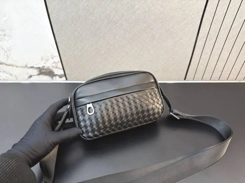 Сумка кроссбоди кросбоді bottega veneta чоловіча сумка шкіряна — фото 3