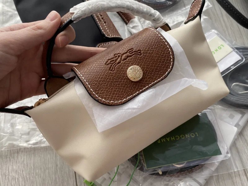 Сумка Longchamp mini le pliage pouch, сумка на лето, как оригинал — фото 5
