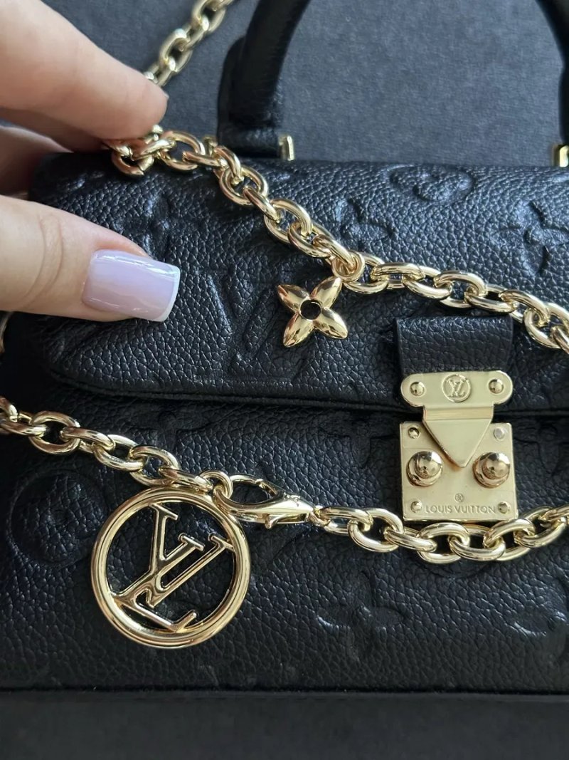 Сумка Louis Vuitton nano madeleine в натрульній шкірі , lv , луі вітон — фото 5
