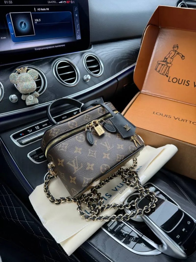 Сумка Louis Vuitton Vanity, жіноча сумка луі вітон шкіряна бочонок, женская сумка кожаная — фото 6