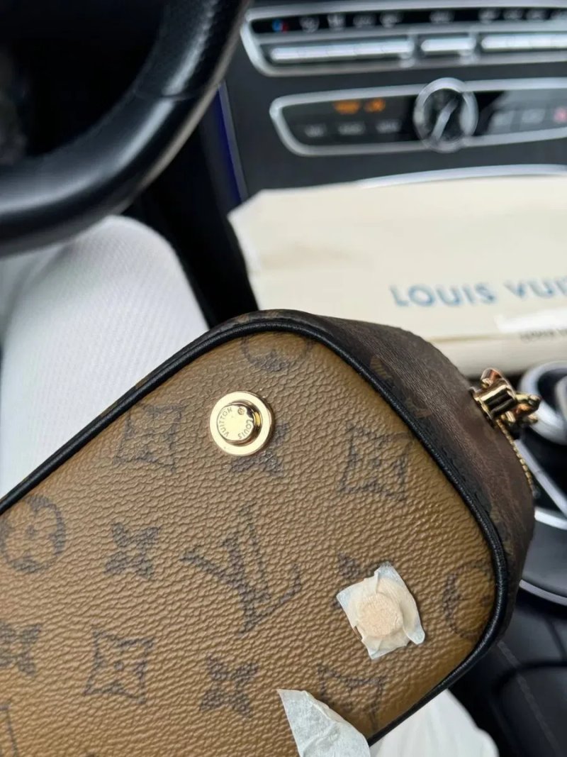 Сумка Louis Vuitton Vanity, жіноча сумка луі вітон шкіряна бочонок, женская сумка кожаная — фото 7