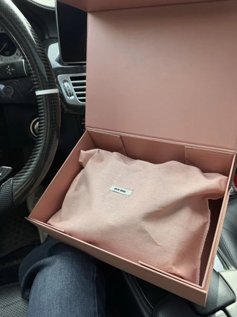 Сумка miu miu Arcadie leather bag коричнева шкіряна — фото 3