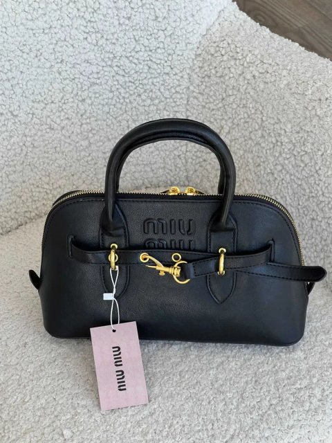 Сумка Miu Miu medium size коричнева миу миу