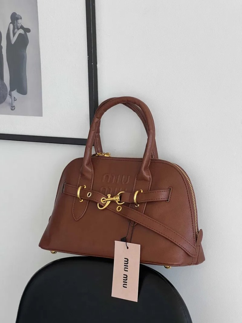 Сумка Miu Miu  medium size коричнева миу миу — фото 4