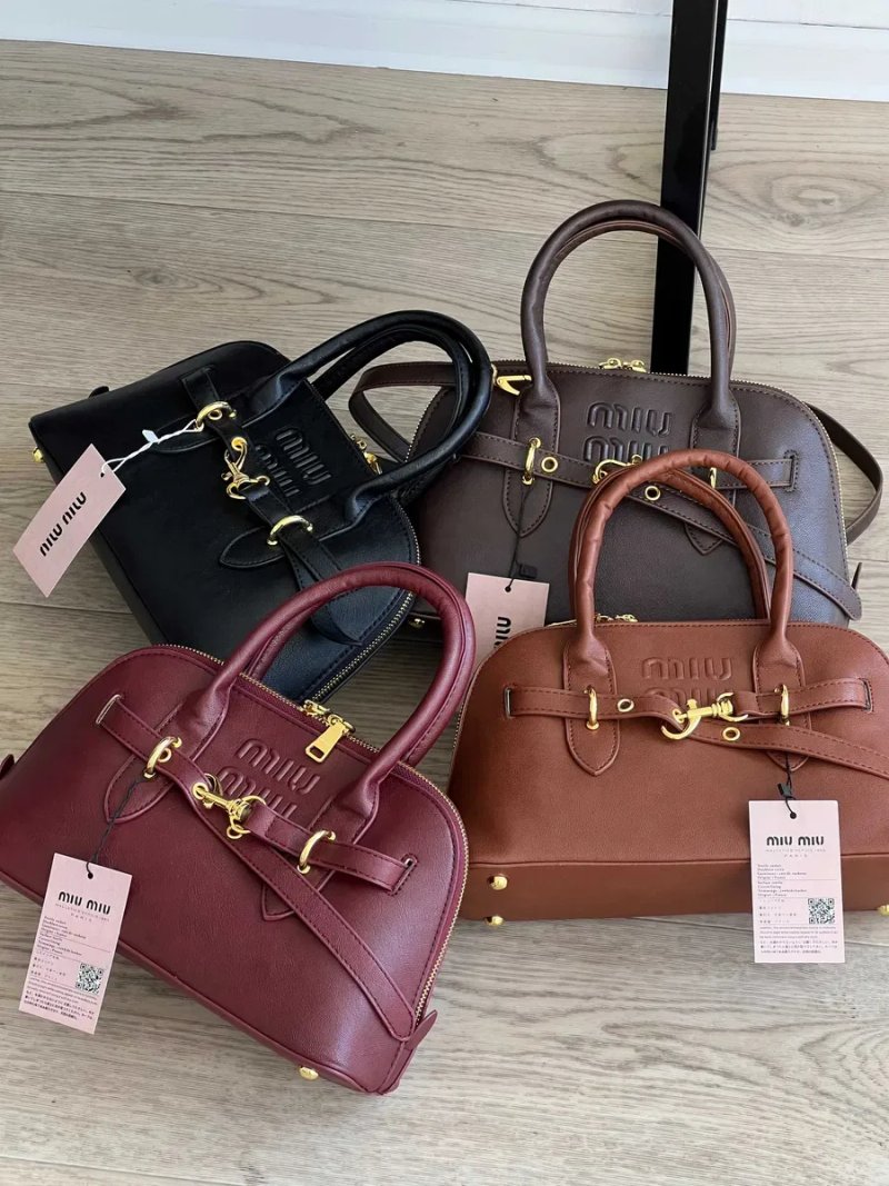 Сумка Miu Miu  medium size коричнева миу миу — фото 8
