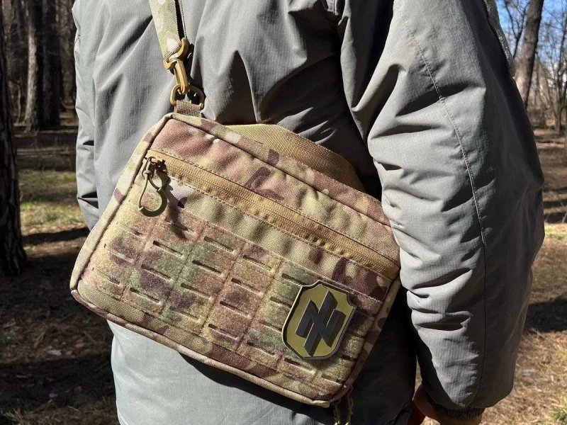 Сумка мультикам для планшена через плече/на плитоноску Cordura 1000 D — фото 2