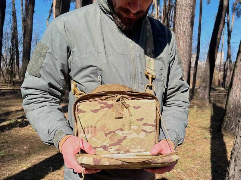 Сумка мультикам для планшена через плече/на плитоноску Cordura 1000 D — фото 4