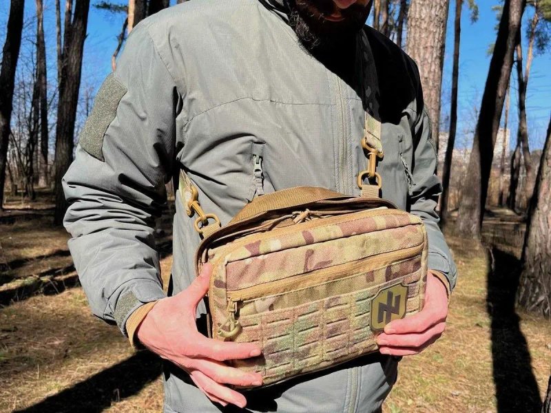 Сумка мультикам для планшена через плече/на плитоноску Cordura 1000 D — фото 5