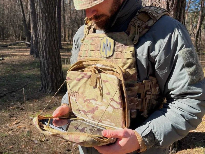 Сумка мультикам для планшена через плече/на плитоноску Cordura 1000 D — фото 8
