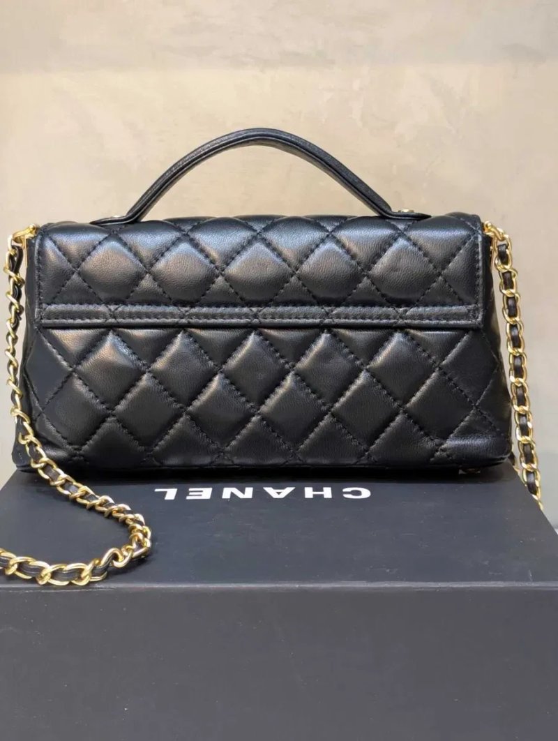 Сумка шанель Chanel ‼️Преміум якість‼️ трапеція, внизу довжина 24 см вверх 21 см кожаная сумочка — фото 3