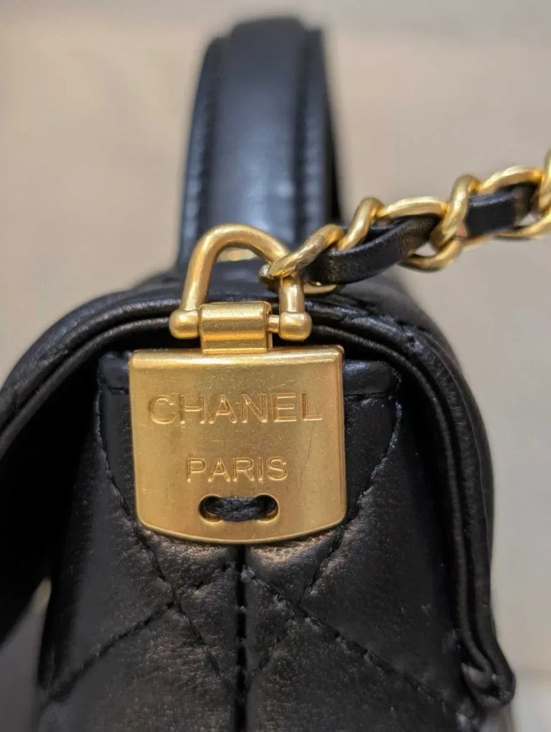 Сумка шанель Chanel ‼️Преміум якість‼️ трапеція, внизу довжина 24 см вверх 21 см кожаная сумочка — фото 4