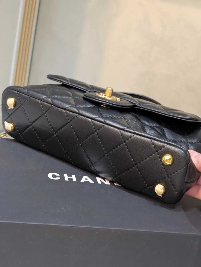 Сумка шанель Chanel ‼️Преміум якість‼️ трапеція, внизу довжина 24 см вверх 21 см кожаная сумочка — фото 6