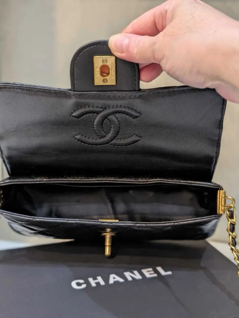 Сумка шанель Chanel ‼️Преміум якість‼️ трапеція, внизу довжина 24 см вверх 21 см кожаная сумочка — фото 7