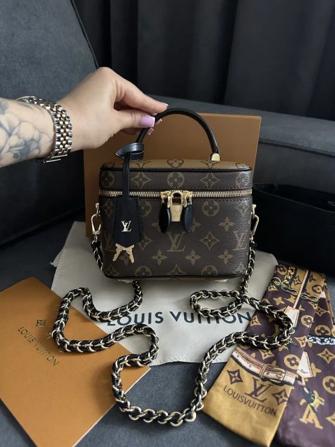 Сумка шкіряна луи витон шкіряна, louis vuitton vanity