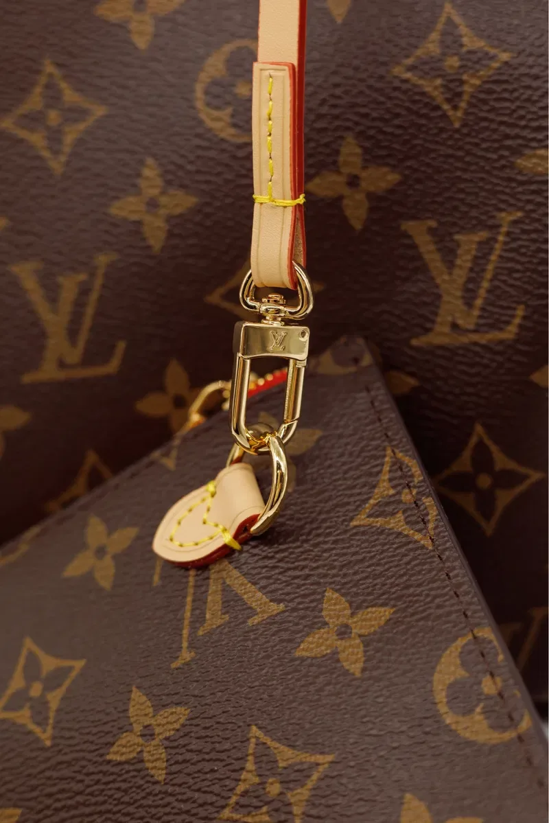 Сумка шопер Louis Vuitton Neverfull, шкіряна сумка шоппер луі вітон, неверфул — фото 8