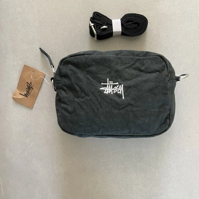Сумка stussy canvas барсетка через плече чоловіча та жіноча стусі — фото 2