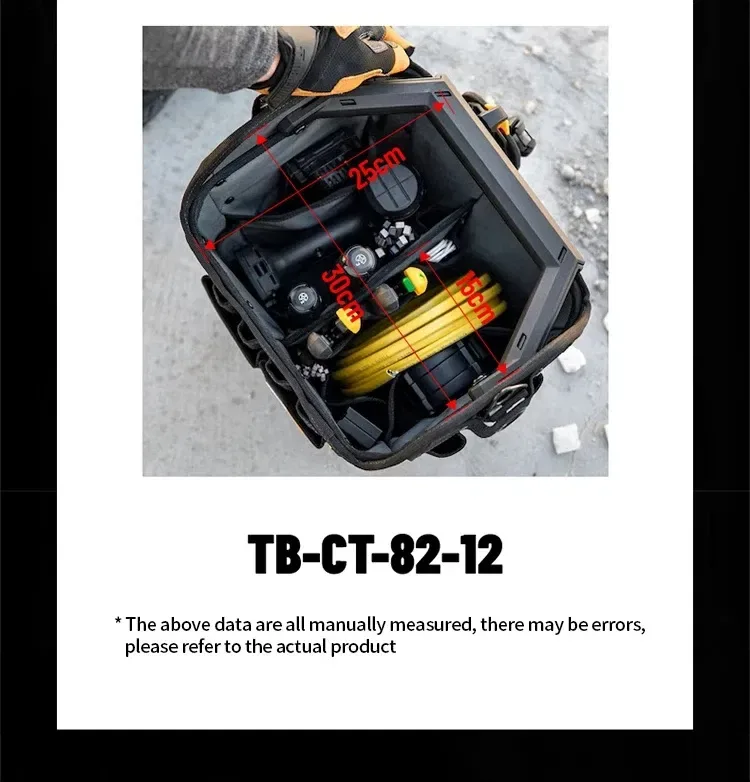 Сумка з відкритим верхом toughbuilt tb-ct-82-12 — фото 8