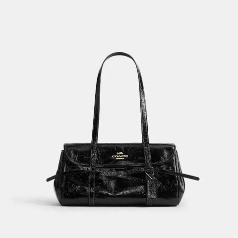 Сумка жіноча Coach Bridget Flap Shoulder Bag With Bows шкіряна