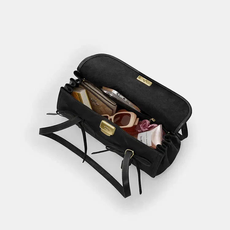 Сумка жіноча Coach Bridget Flap Shoulder Bag With Bows шкіряна — фото 3