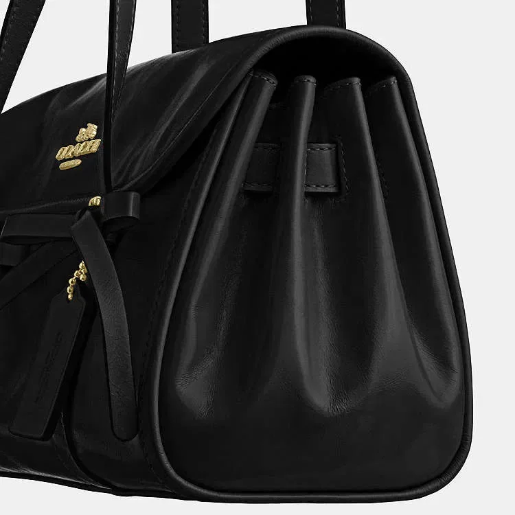 Сумка жіноча Coach Bridget Flap Shoulder Bag With Bows шкіряна — фото 4