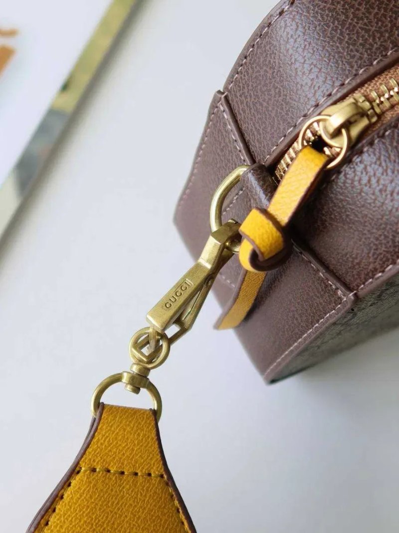 Сумка жіноча Gucci сумка чоловіча через плече GG коричнева натуральна шкіра Гуччі брендова сумка Гучі бежева — фото 3