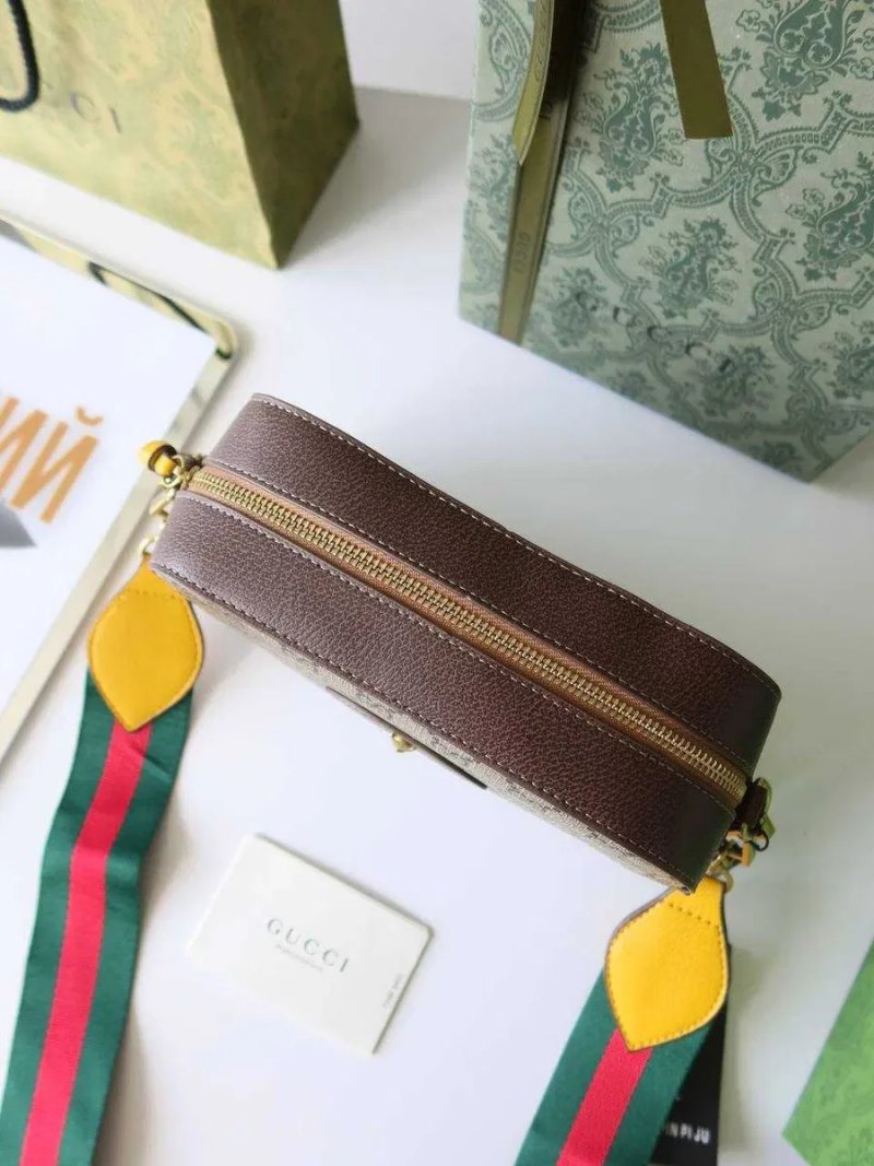 Сумка жіноча Gucci сумка чоловіча через плече GG коричнева натуральна шкіра Гуччі брендова сумка Гучі бежева — фото 6