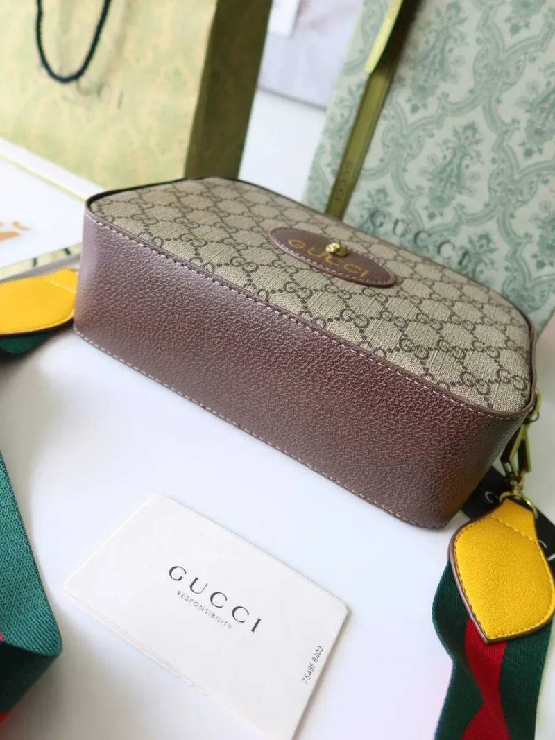Сумка жіноча Gucci сумка чоловіча через плече GG коричнева натуральна шкіра Гуччі брендова сумка Гучі бежева — фото 7