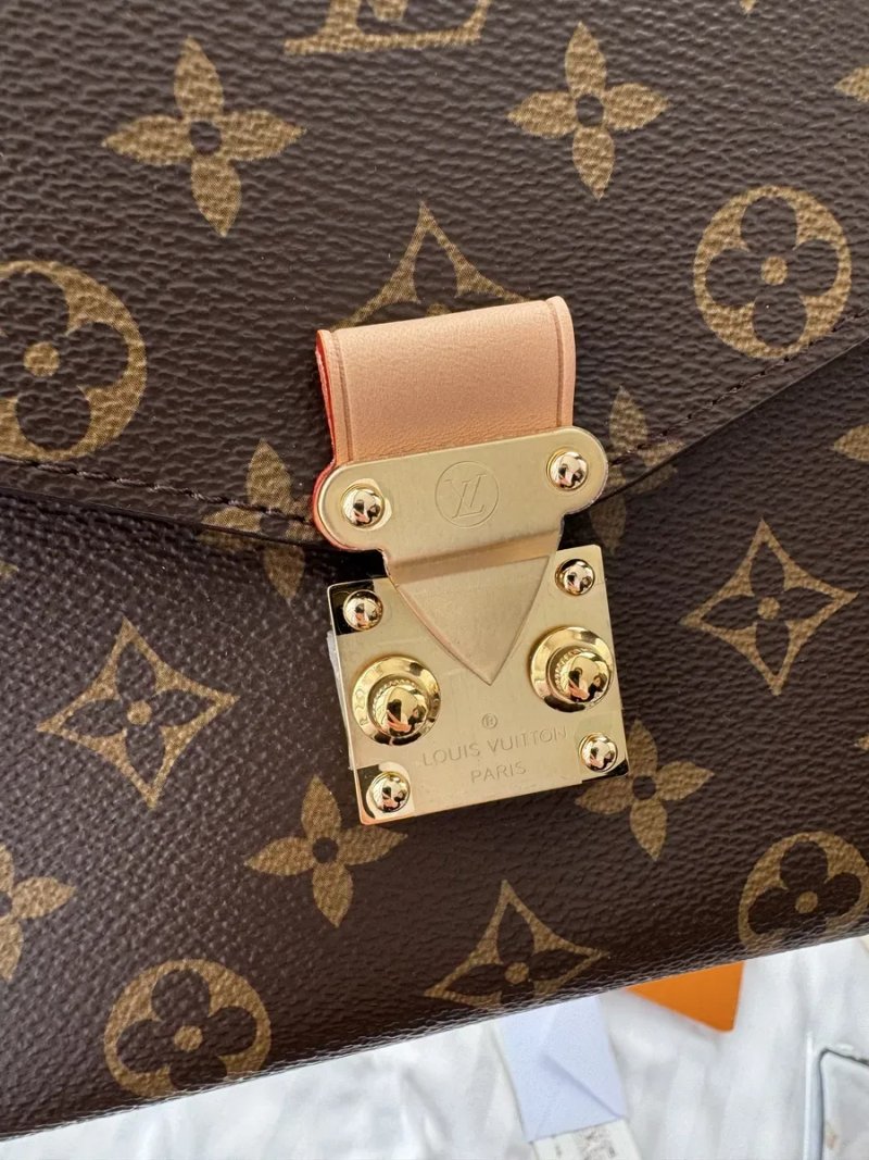 Сумка жіноча Louis Vuitton Pochette Metis коричнева луи витон метис lv — фото 3