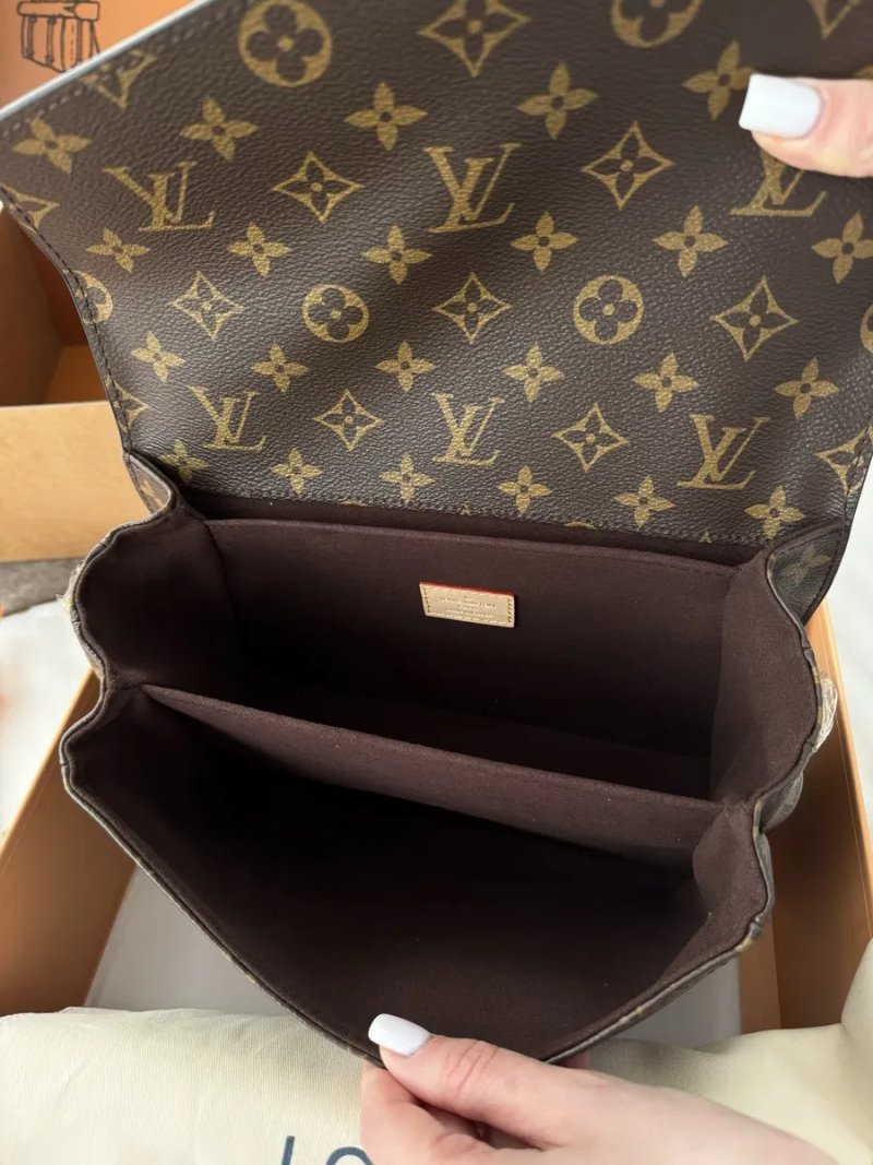 Сумка жіноча Louis Vuitton Pochette Metis коричнева луи витон метис lv — фото 7
