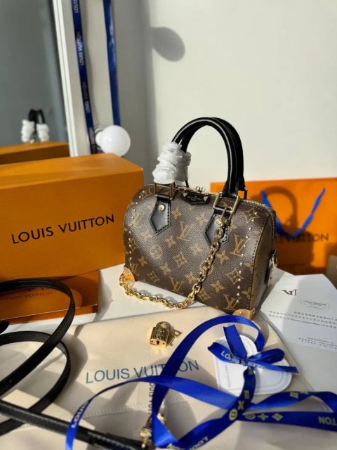 Сумка жіноча Louis Vuitton Speedy Trunk, луі вітон спиди транк, женская сумка, шкіряна