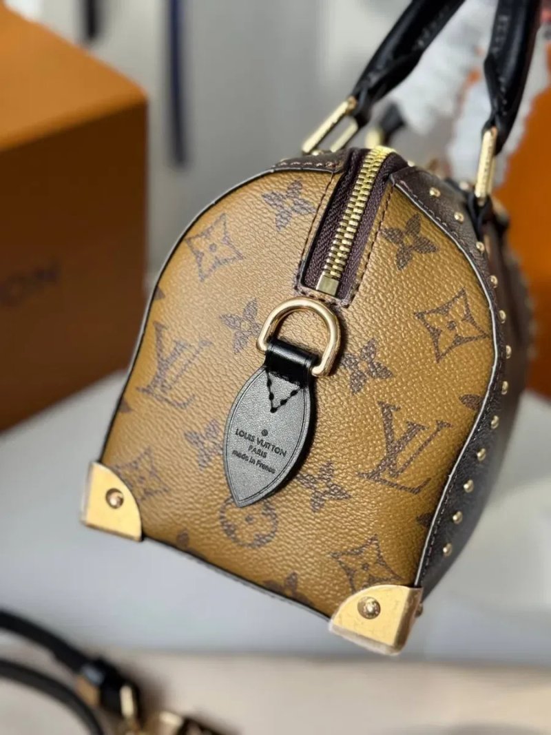 Сумка жіноча Louis Vuitton Speedy Trunk, луі вітон спиди транк, женская сумка, шкіряна — фото 4