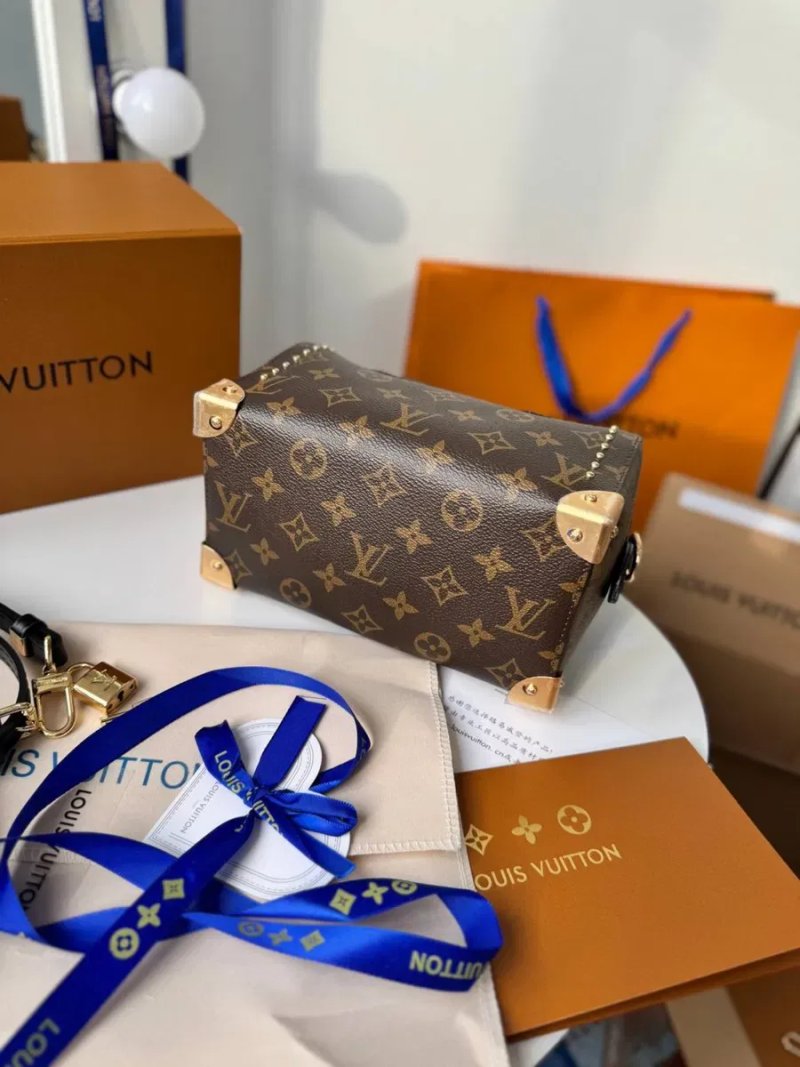 Сумка жіноча Louis Vuitton Speedy Trunk, луі вітон спиди транк, женская сумка, шкіряна — фото 5