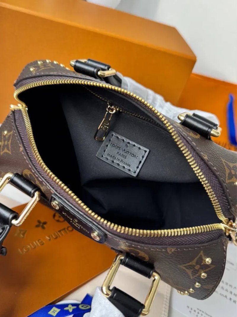 Сумка жіноча Louis Vuitton Speedy Trunk, луі вітон спиди транк, женская сумка, шкіряна — фото 8