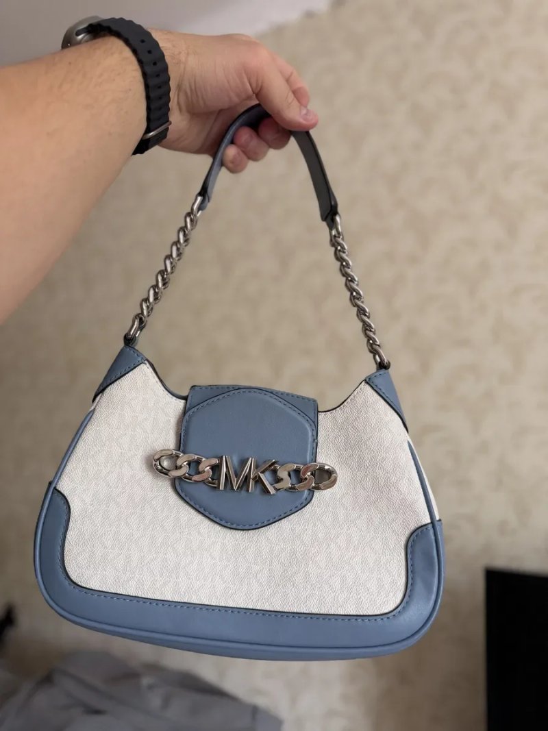 Сумка жіноча Michael kors Hally оригінал шкіра+канва — фото 2