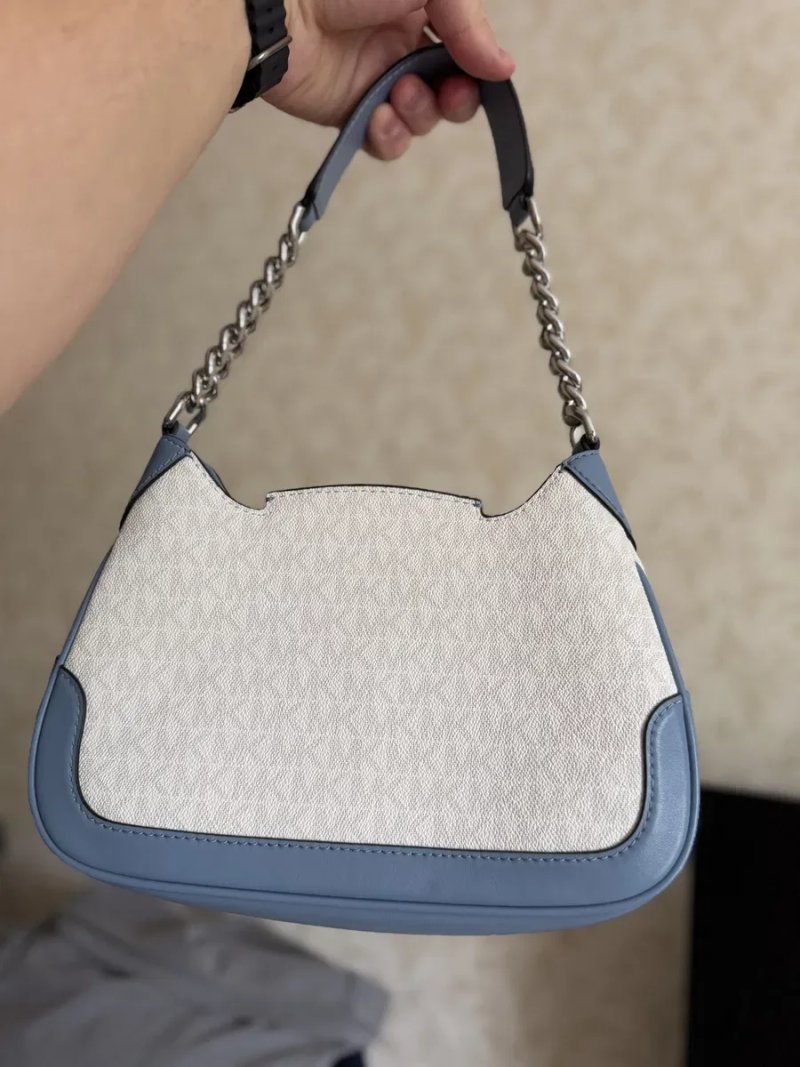 Сумка жіноча Michael kors Hally оригінал шкіра+канва — фото 3
