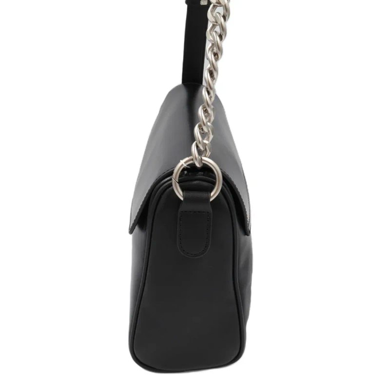 Сумка жіноча шкіряна leather 311-1 black Сумка женская кожаная — фото 3