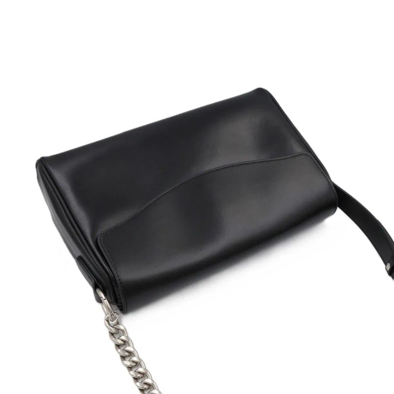 Сумка жіноча шкіряна leather 311-1 black Сумка женская кожаная — фото 7