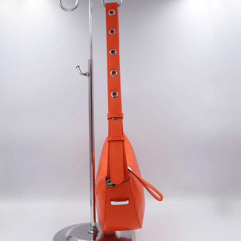 Сумка жіноча шкіряна Polina & Eiterou C1094H Orange Сумка женская кожаная помаранчева — фото 4